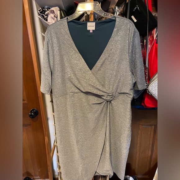 aldi serra ladies front knot dress Serra | Dresses | Serra Aldi Silver Sparkle Dress Nwot